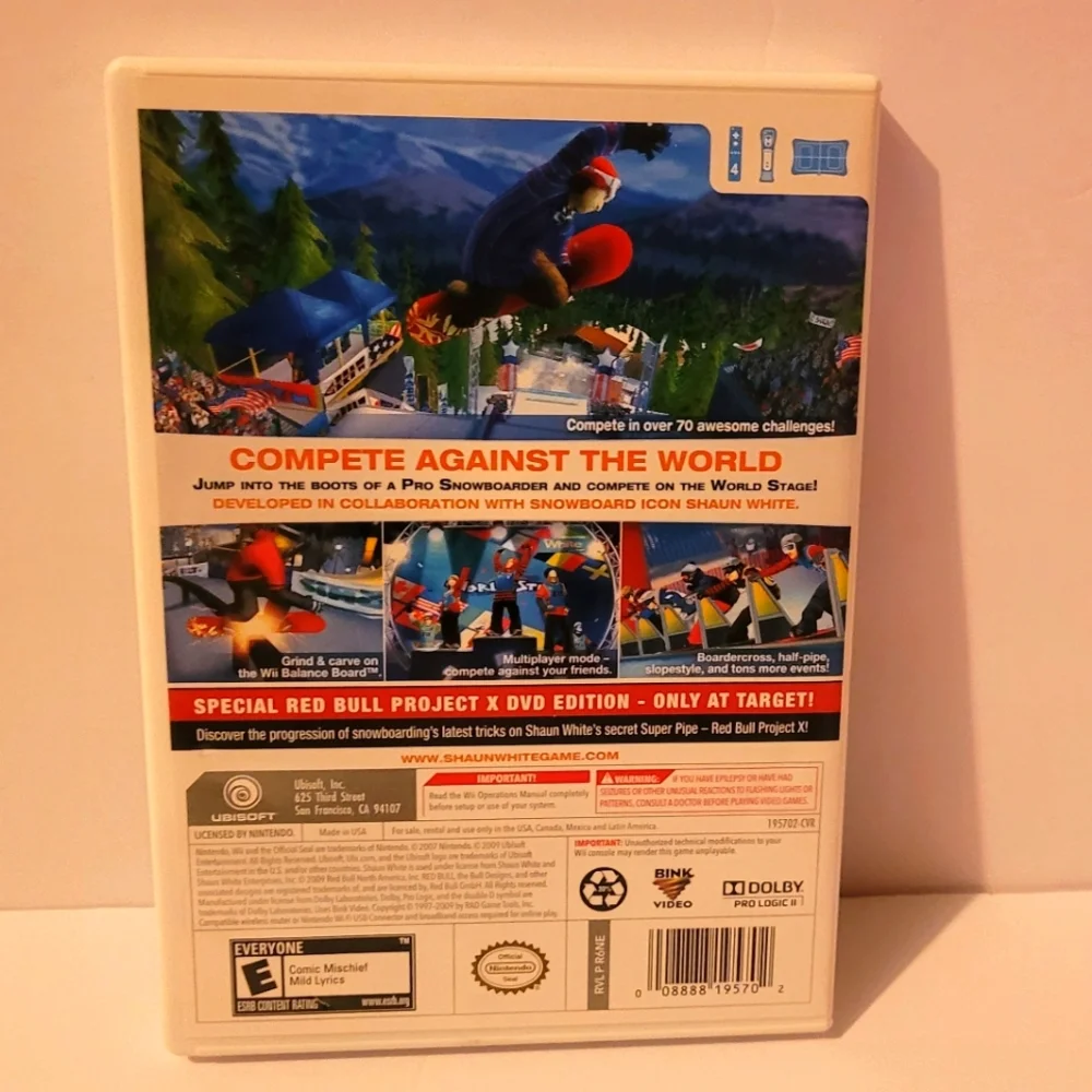 Shaun White Snowboarding: World Stage for Wii Video Game